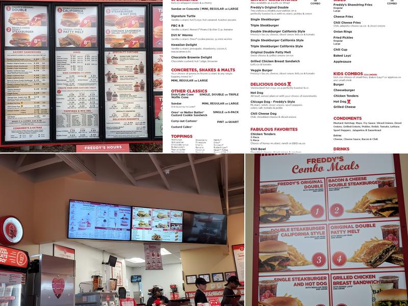 Freddy's Frozen Custard & Steakburgers Menu