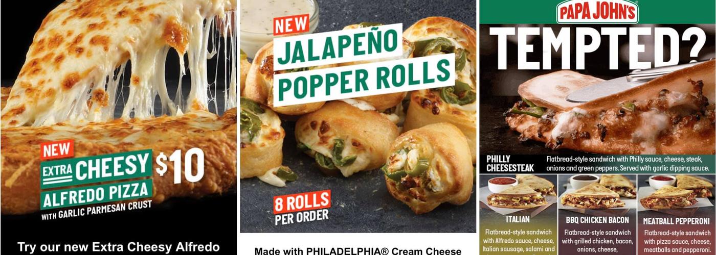 Papa Johns Pizza Menu