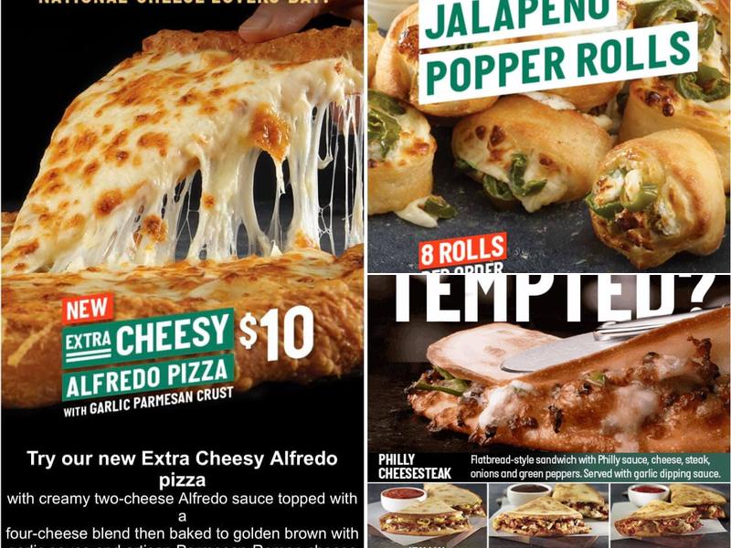 Papa Johns Pizza Menu