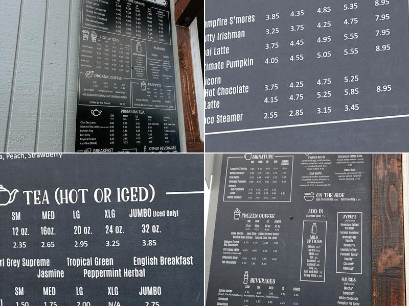 Jitters Coffee Menu