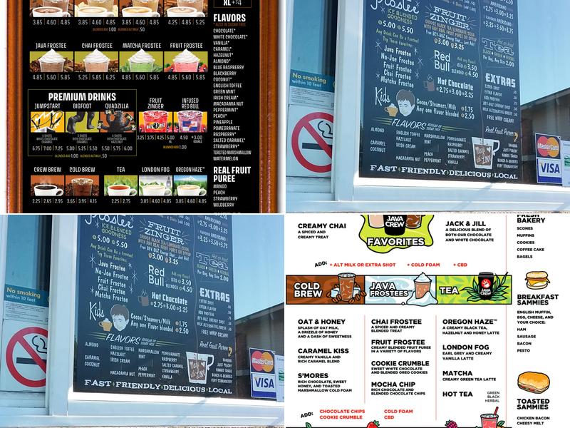 Java Crew Keizer Menu