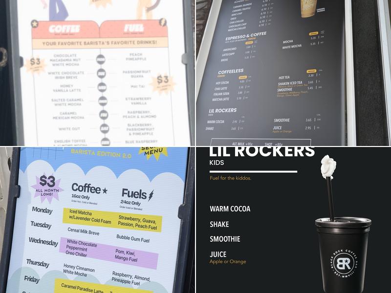 Black Rock Coffee Menu