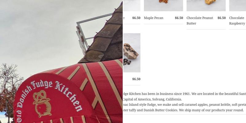 Old Danish Fudge Kitchen Menu