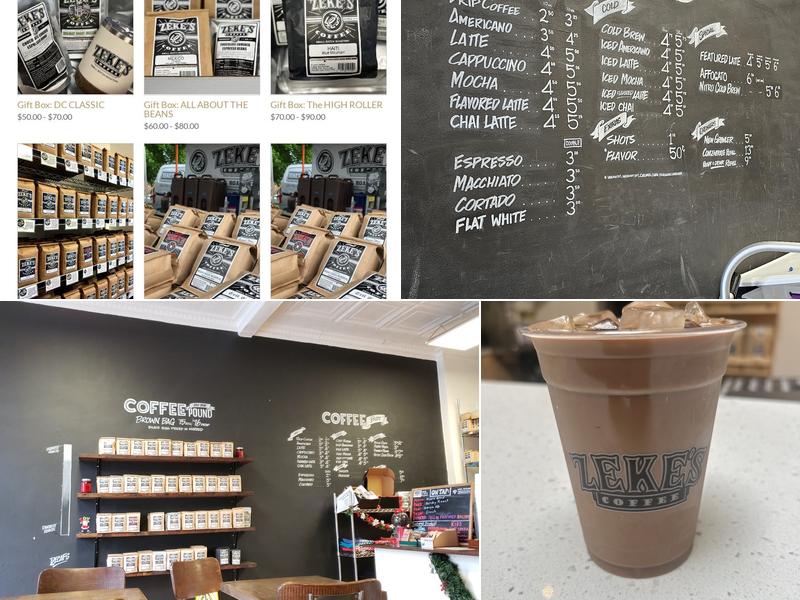 Zeke's Coffee of DC Menu