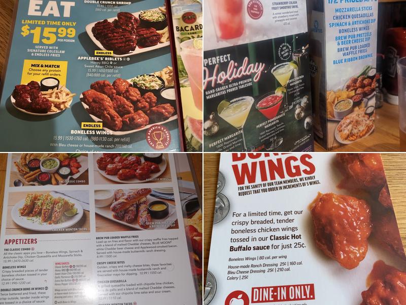 Applebee's Grill + Bar Menu