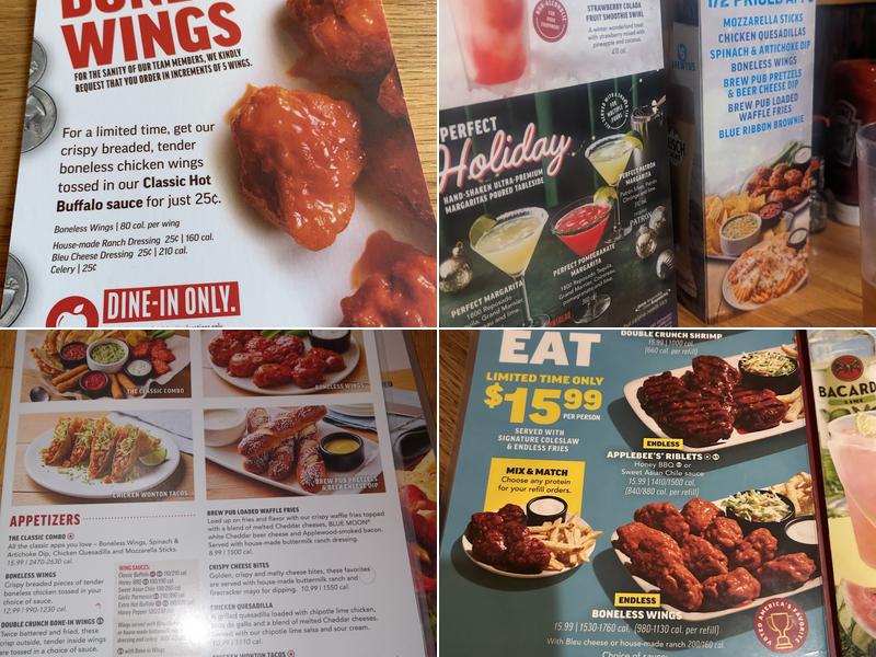 Applebee's Grill + Bar Menu