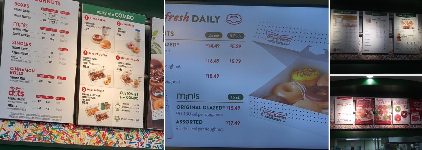 Krispy Kreme Menu