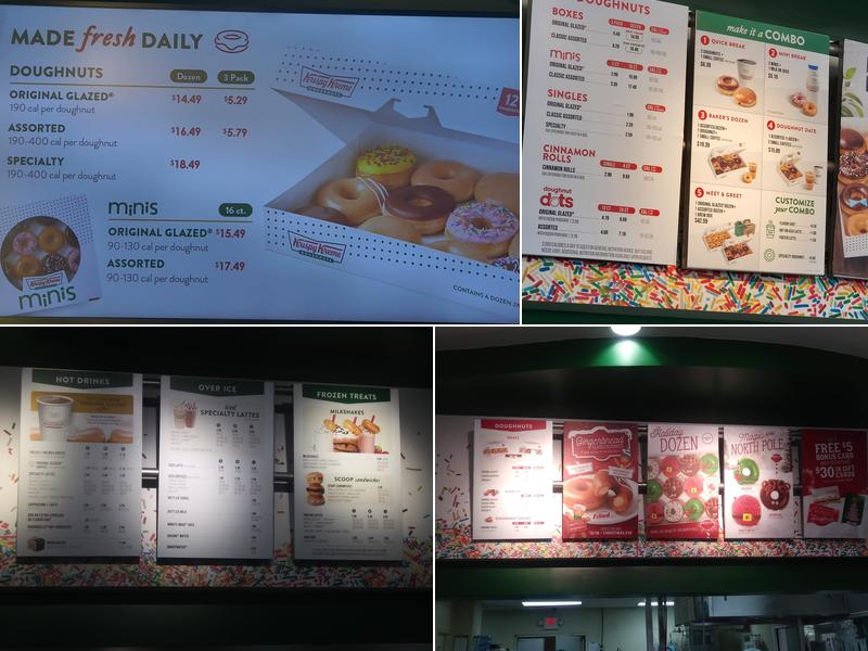 Krispy Kreme Menu