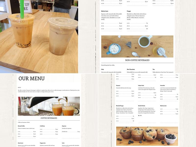 The Perch Coffee House Menu