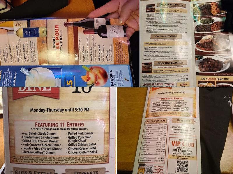 Texas Roadhouse Menu
