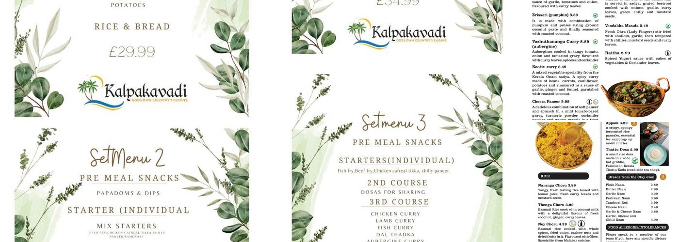 Kalpakavadi Restaurant Menu