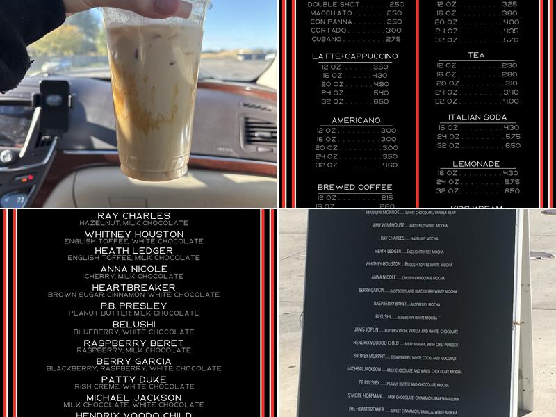 Java Junkie Menu