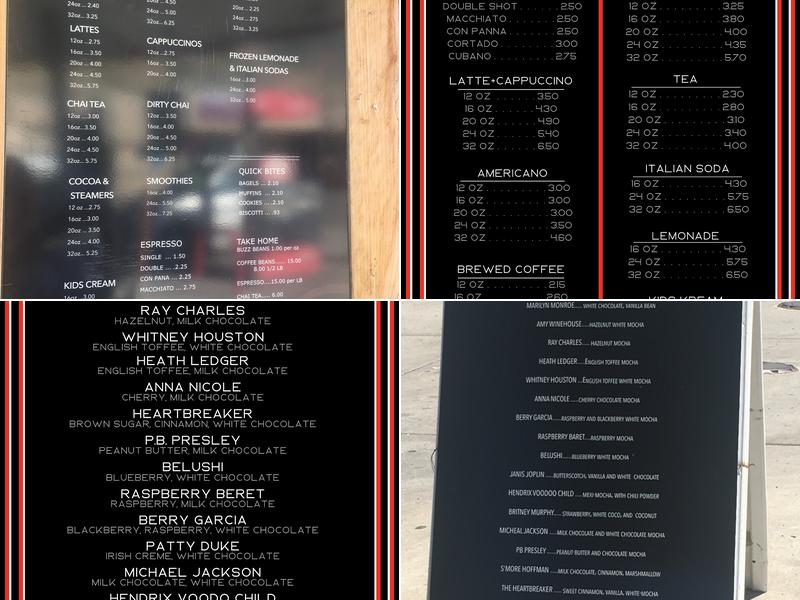 Java Junkie Menu