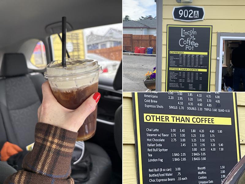 Lincoln Street Coffee Pot Menu