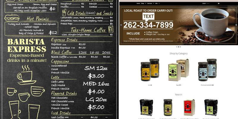 Coffee Jar Menu