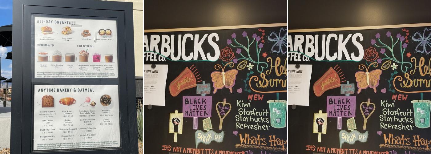 Starbucks Menu