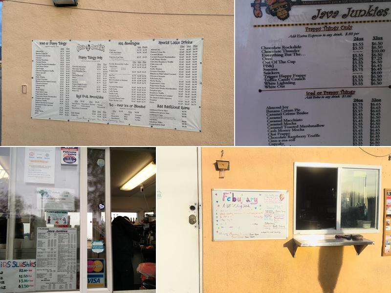 Java Junkies Menu