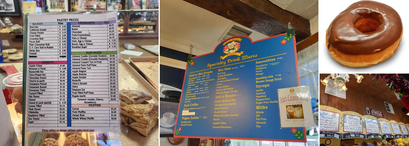 Erick Schat's Bakery Menu