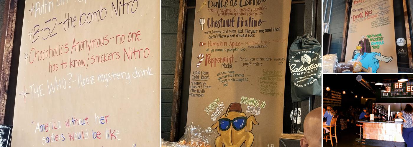 Salvation Coffee Co. Menu