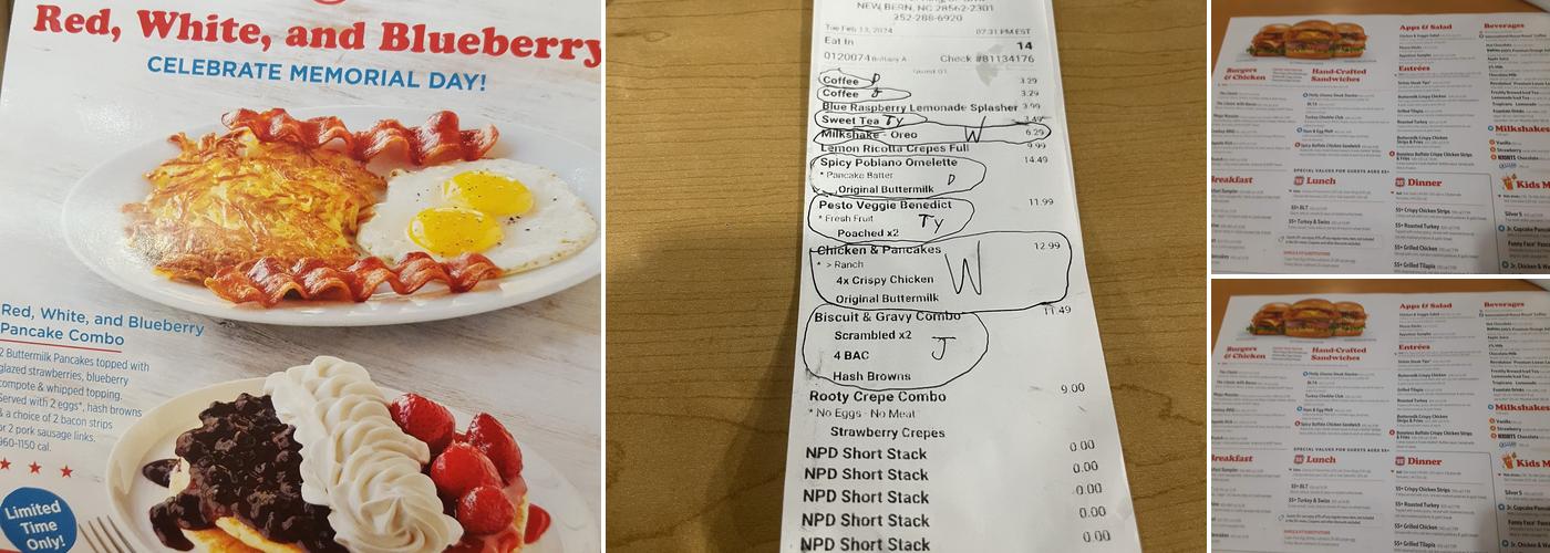 IHOP Menu