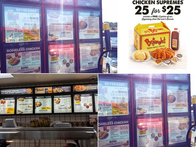 Bojangles Menu