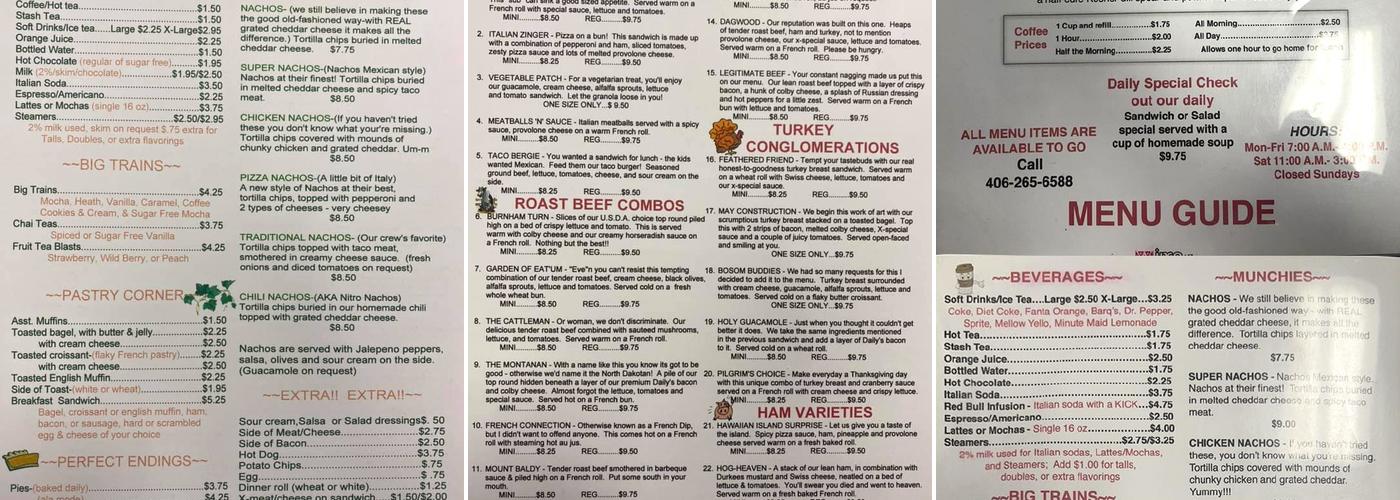 Lunch Box Menu