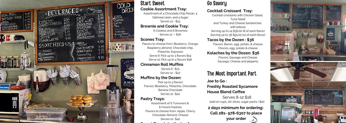 Sycamore Grounds Menu