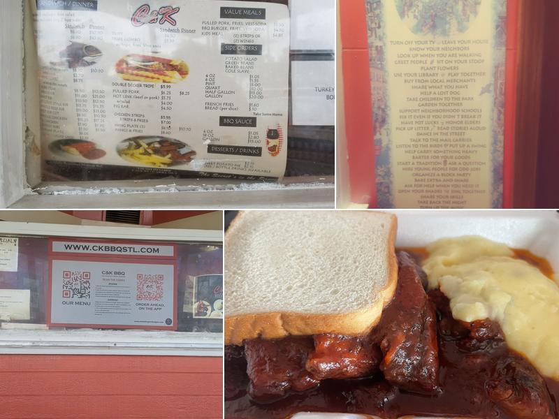 C&K Barbecue Restaurant Menu