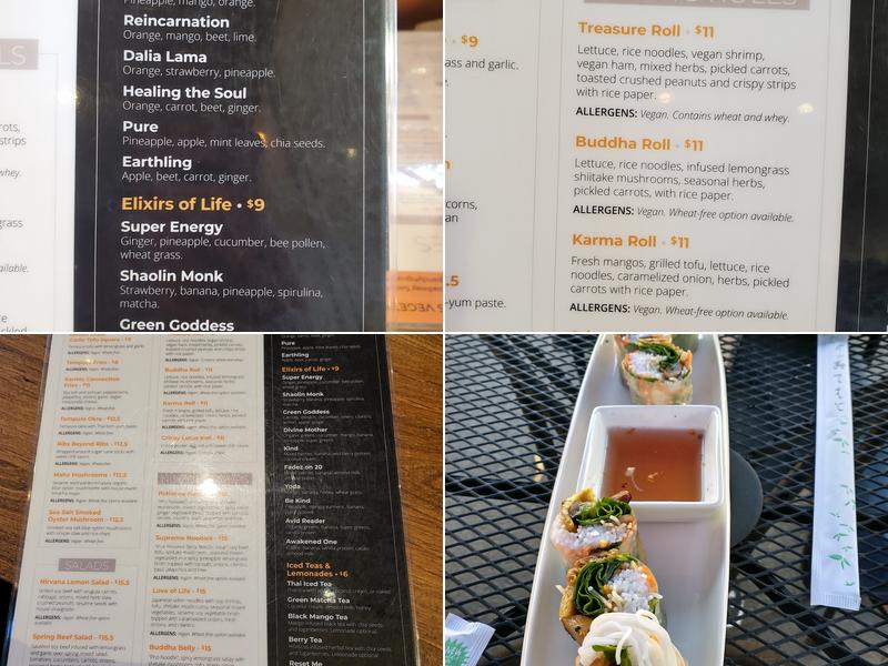 Andy Nguyen's Vegetarian Restaurant Menu