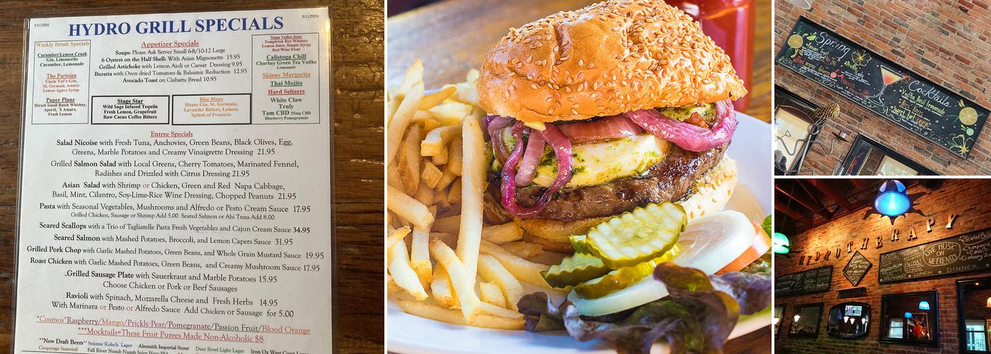 Hydro Grill Menu
