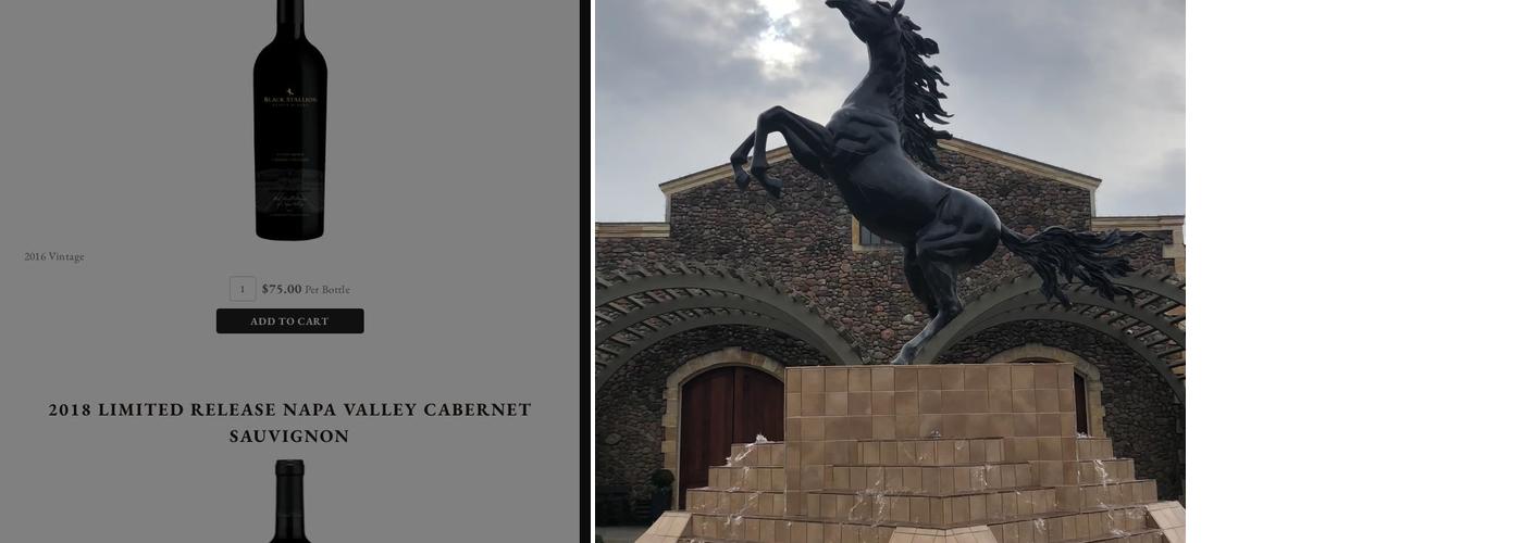 Black Stallion Winery Menu