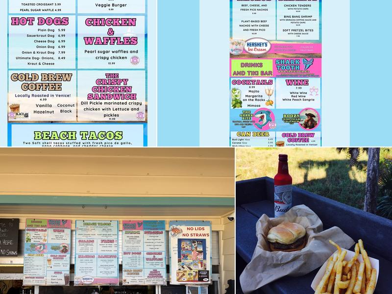 Shark Tooth Beach Concessions Nokomis Beach Menu