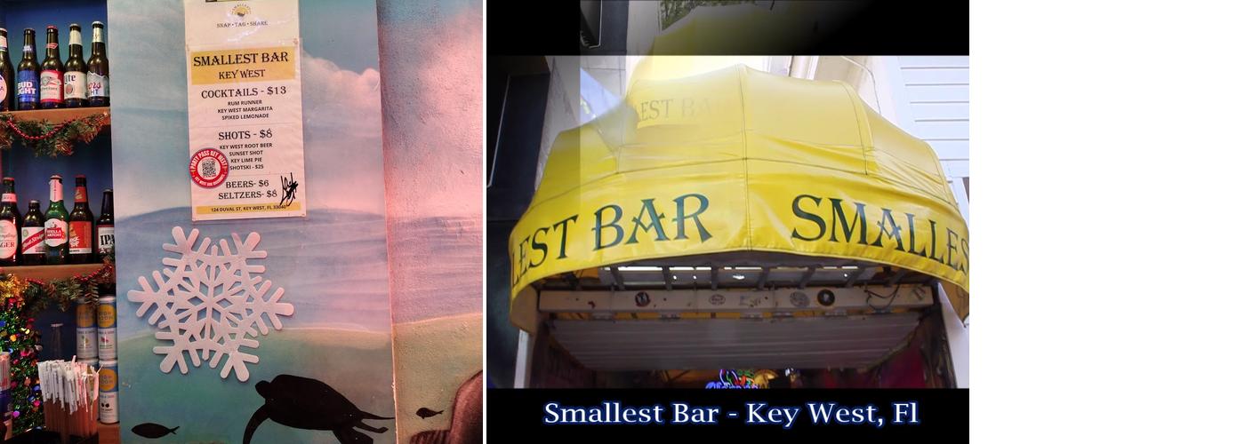 Smallest Bar Menu