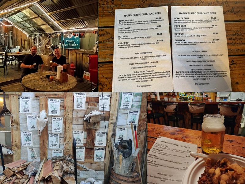 Happy Burro Chili & Beer Menu