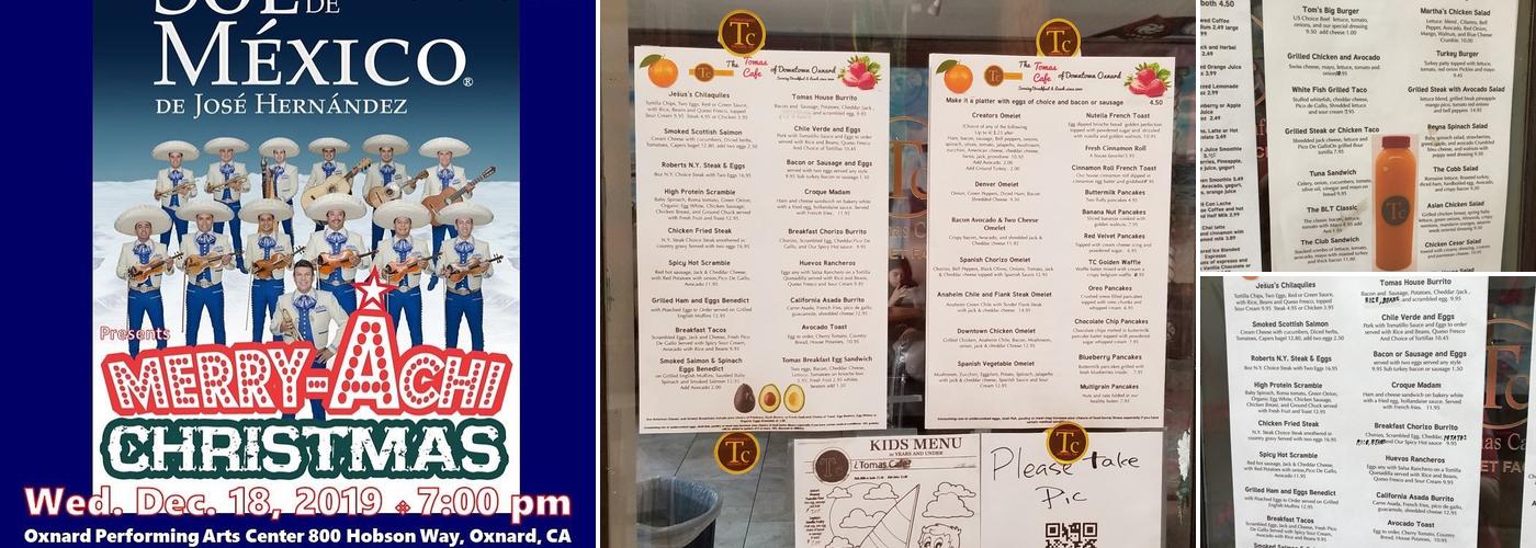 Tomas Cafe Menu