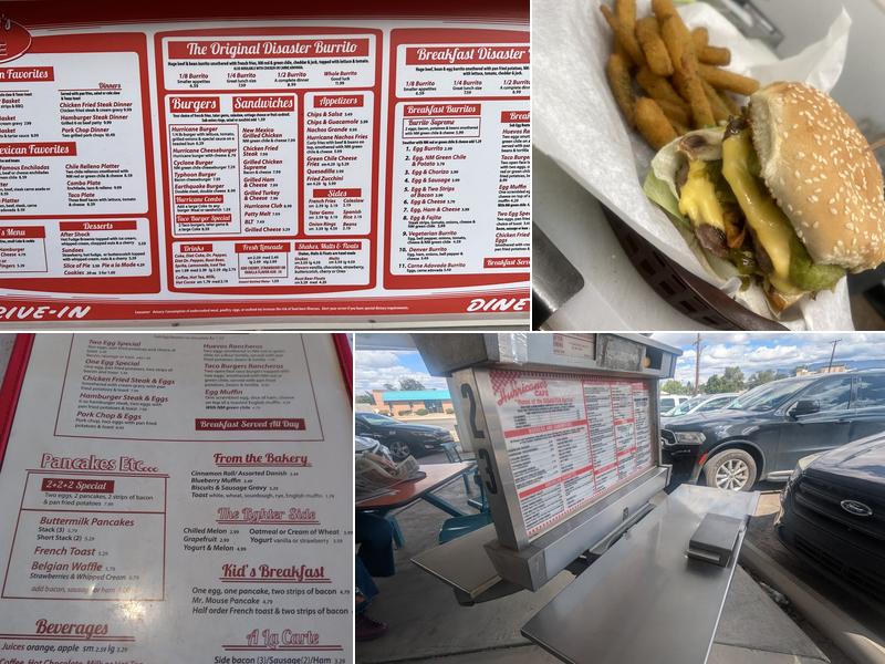 Hurricane's Cafe Menu