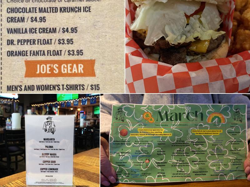 Eat At Joe's Menu