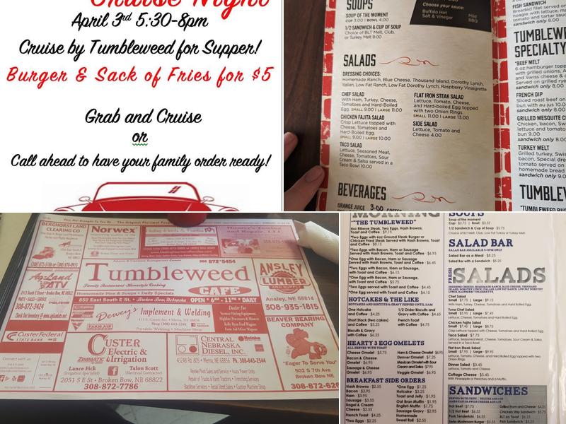Tumbleweed Café Menu