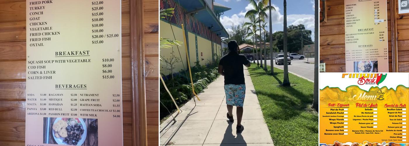 Piman Bouk Haitian Restaurant Menu