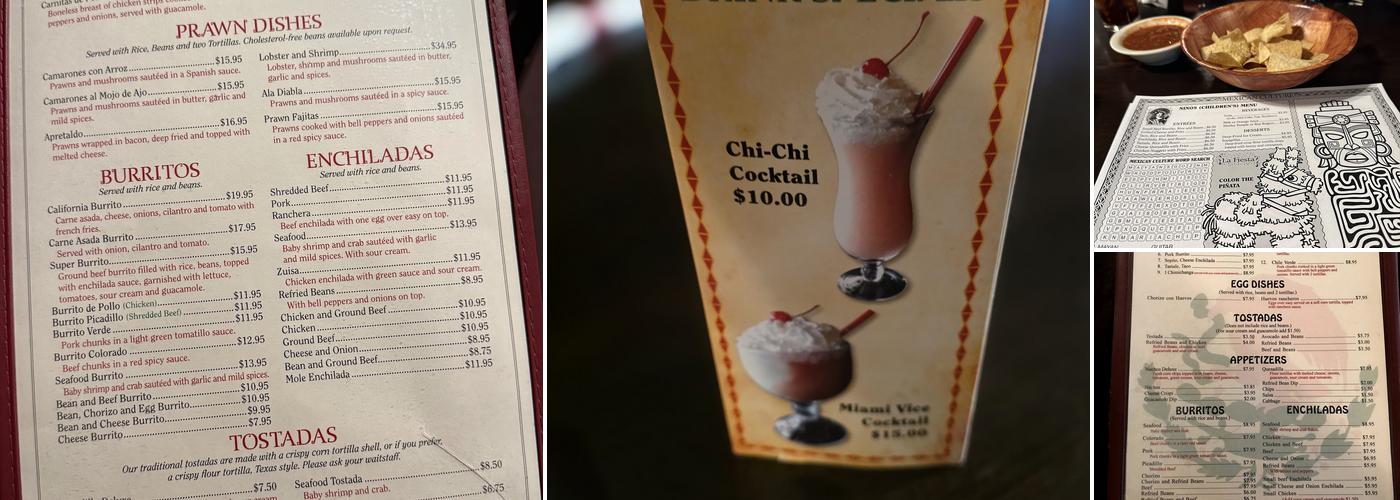 La Fiesta Menu