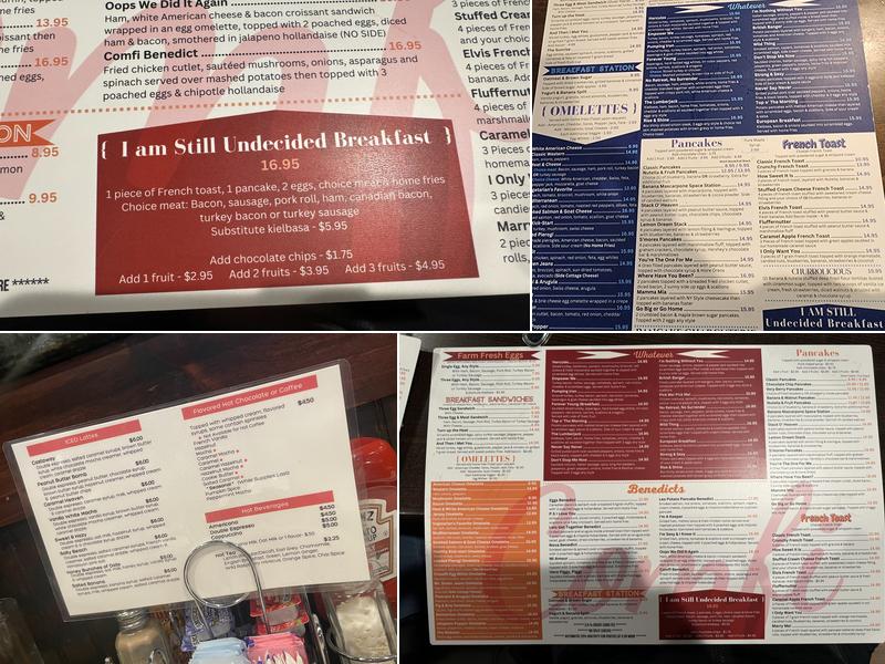 Comfi of Belmar Menu