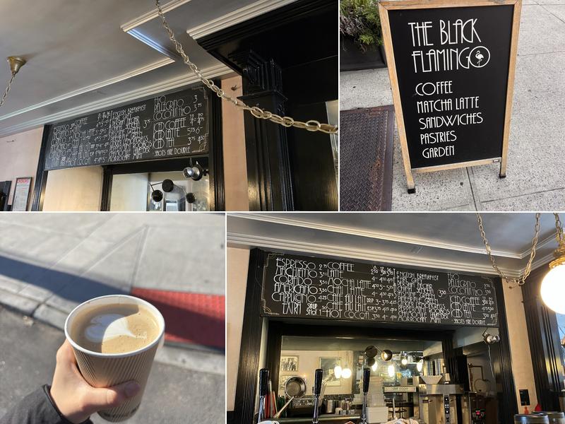 The Black Flamingo Menu