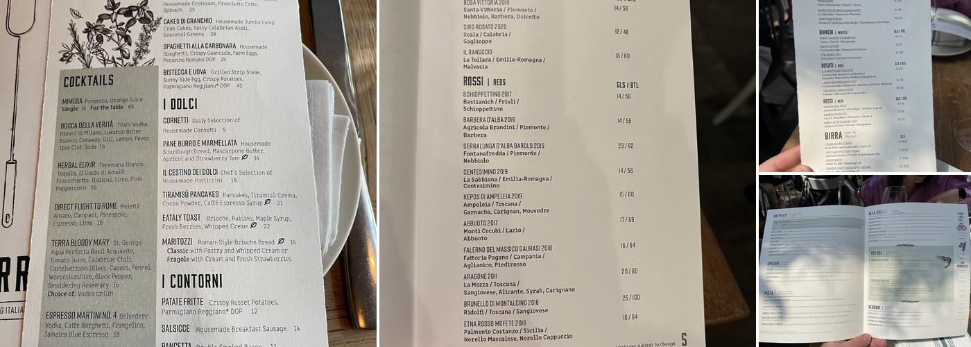 Terra Menu