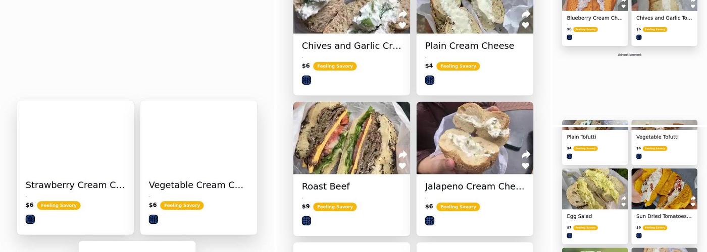 Absolute Bagels Menu