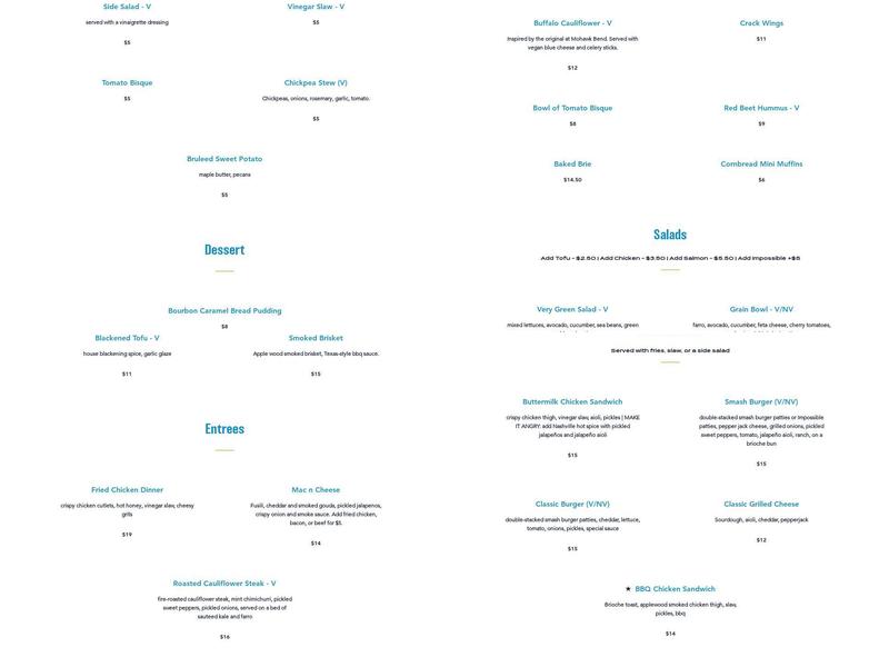 Broxton Brewery & Public House Menu