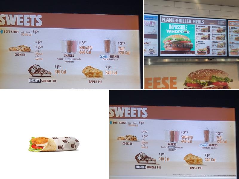 Burger King Menu