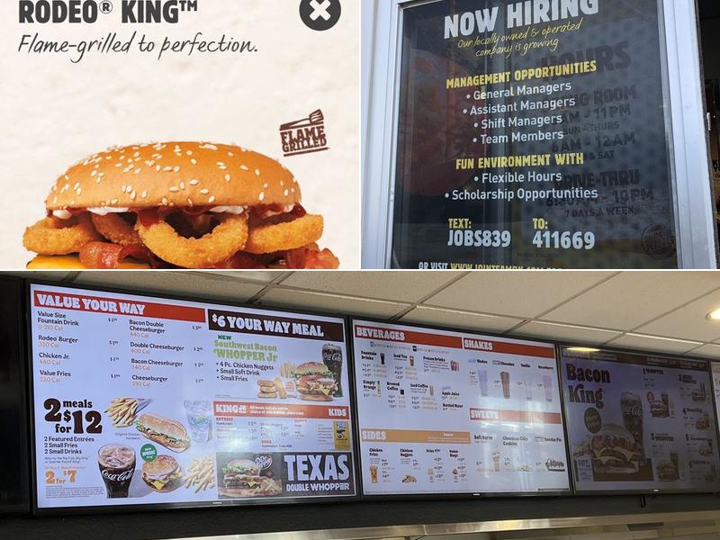 Burger King Menu