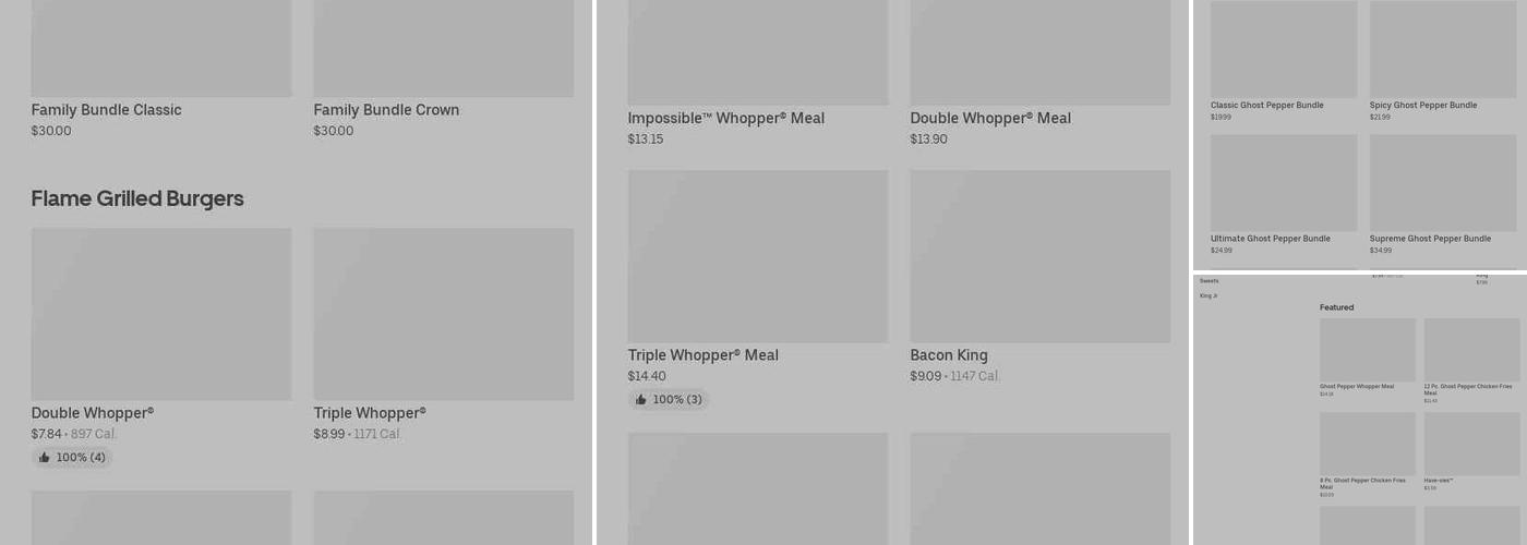 Burger King Menu