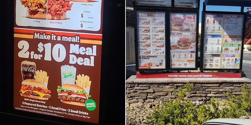 Burger King Menu