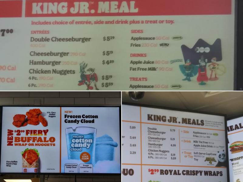 Burger King Menu